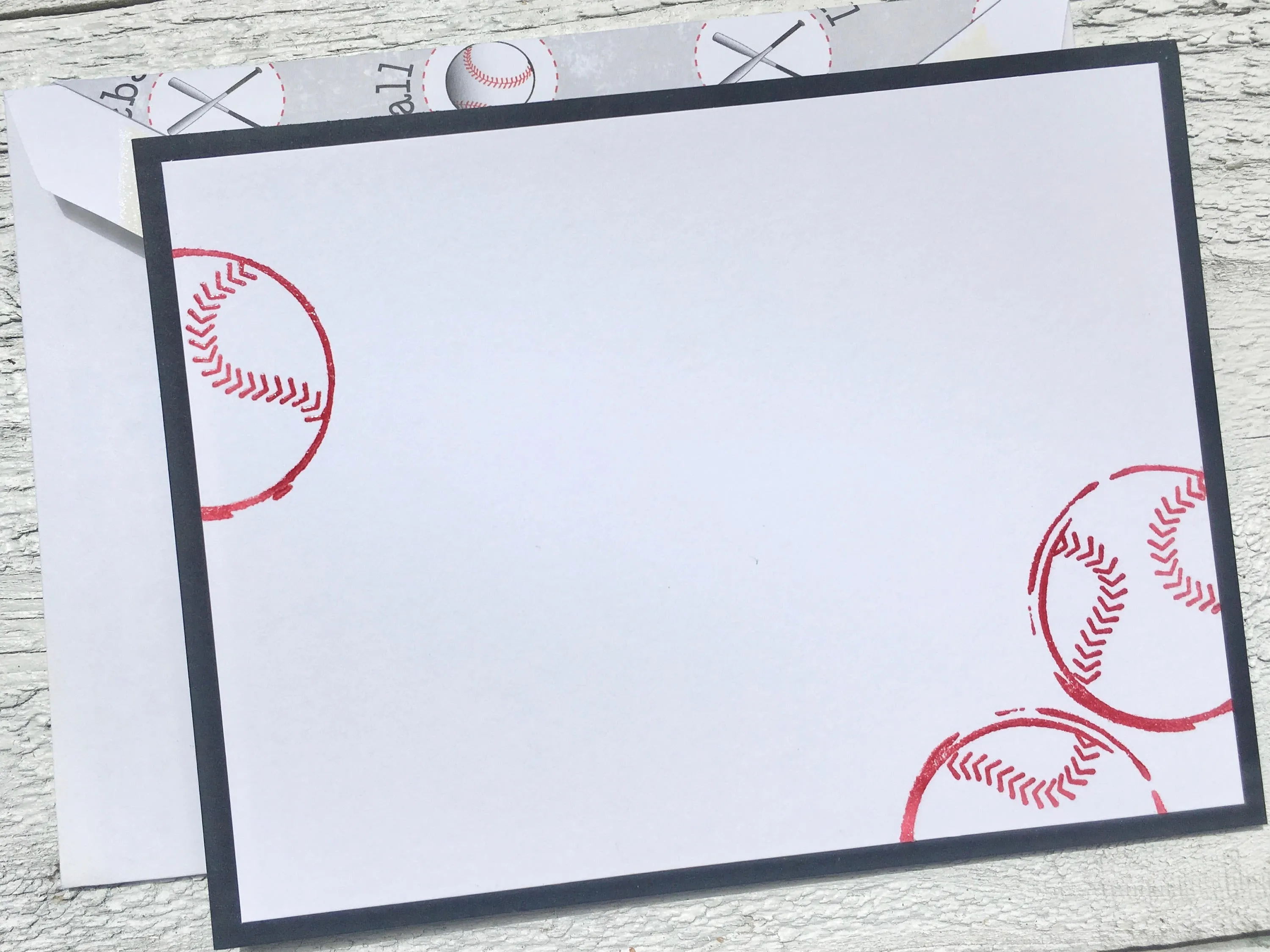 Baseball Note Cards